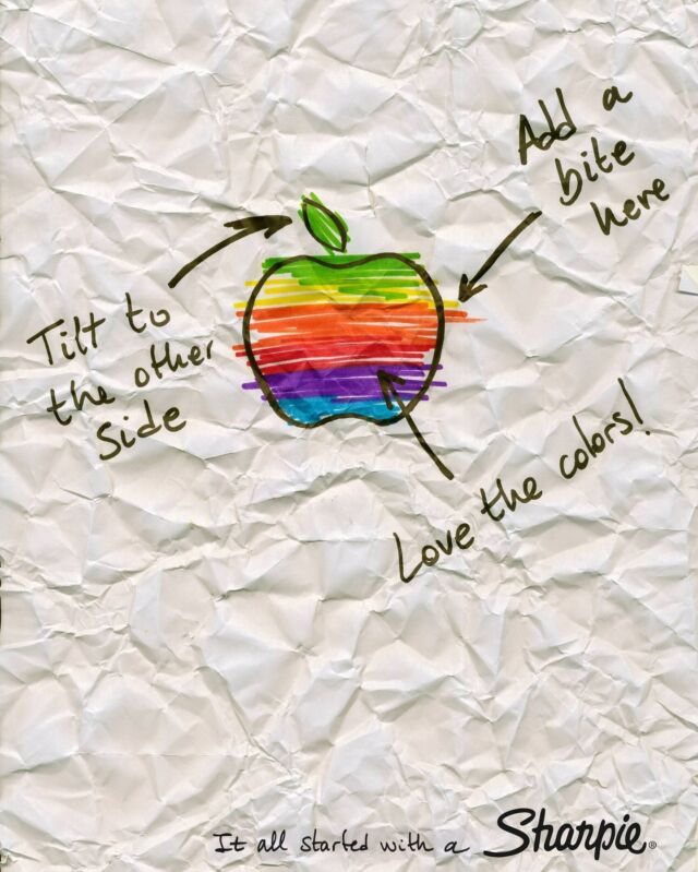 Sharpie has a signature style that stands out from the crowd. In this ad, they combine innovation and creativity, elevating branding to a whole new level. By ingeniously re-envisioning Apple's emblematic logo with their own iconic writing style, they've demonstrated how cleverly crafted marketing can make an unforgettable statement. 👏🏼
