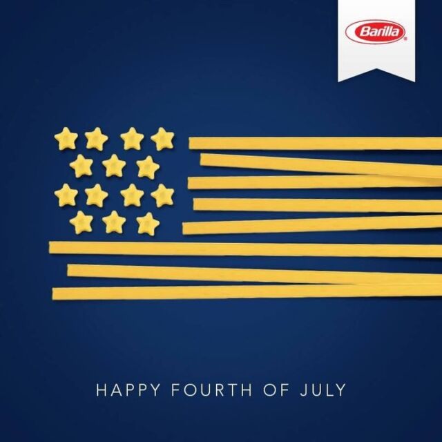 Wishing everyone a happy & safe 4th of July! 🇺🇸
Barilla is always thinking outside the (pasta) box, and using their own iconic product to convey their message. Let this innovative masterpiece inspire you to think differently in your digital marketing endeavors. Embrace the power of creativity and captivate your audience with unconventional ideas, just like Barilla did with their patriotic pasta creation.