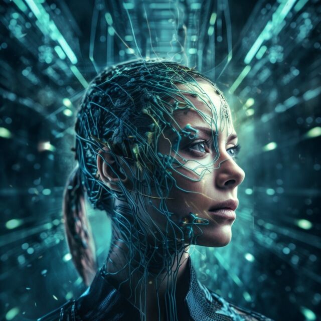 Witness the limitless possibilities of Artificial Intelligence (AI)! 🚀
When AI meets AI: We asked Chat GPT for a prompt to put into Midjourney to create a social media post about the power of AI. They harnessed the imagery of a futuristic world to portray how AI is propelling society forward into the future of technology.
Swipe to see the prompt we input to get these photos!