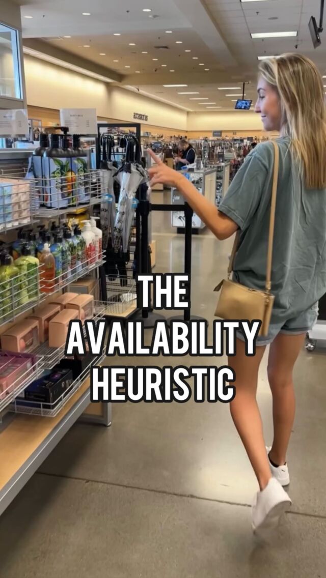 The AVAILABILITY HEURISTIC 💥

Ever wondered why that last-minute purchase at the checkout line seems irresistible? Welcome to the world of the Availability Heuristic in marketing! 🎯

Discover how stores strategically leverage this psychological trick – placing tempting items right before your eyes – to make you reach for them without a second thought. We are unveiling the power of availability bias and how it subtly shapes your decisions. 

Follow @lightdrop for more marketing tips 🚀