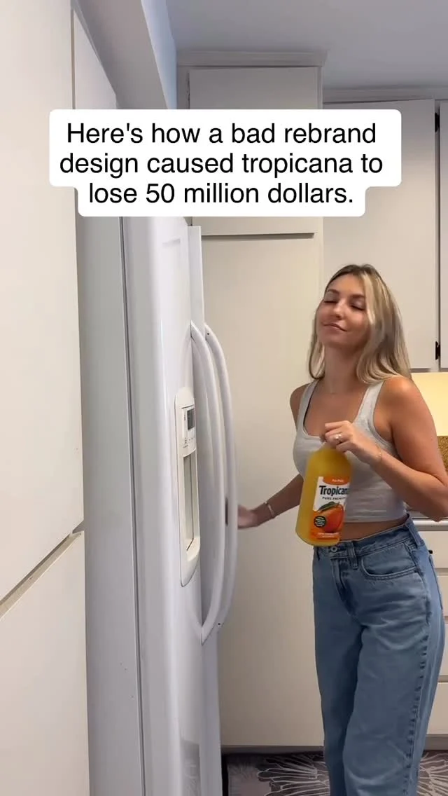 In 2009, Tropicana made a move they thought would take them to the next level. Instead, it cost them $50 million.

For years, they completely owned the orange juice aisle. That orange with the straw? Iconic. You didn’t even have to read the label — you just knew it was Tropicana.

But then they decided the brand looked “outdated.”

They wanted to feel more modern. More premium.

So they changed everything.

New logo. New packaging. New cap. Very sleek. Very clean.

The problem? On the shelf, it no longer looked like Tropicana.

Customers didn’t recognize it. Some didn’t even realize it was the same brand.

Sales dropped 20% in just two months.

And that’s after they spent millions to redesign it in the first place.

The total loss? $50 million.

Why did it fail?

Because they changed the look without thinking enough about the people buying the juice.

They tested with the wrong audience. And they forgot that being recognizable is often more valuable than looking cool.

So, should you never rebrand?

No — rebranding isn’t the problem. 

Rebranding without a clear reason is.

What’s the point of rebranding then?

To help people see your business more clearly.

To reflect what’s changed — whether that’s your mission, your customers, or the market around you.

To stay current without losing the things people already love.

The lesson:

1️⃣ Don’t change your look just to “freshen things up.”
2️⃣ Keep what people already know and love about you.
3️⃣ Test your new direction a diverse group of your customers.

A rebrand should help people recognize you faster, not forget who you are.

#growthmarketing #rebrandfail #design #branding
